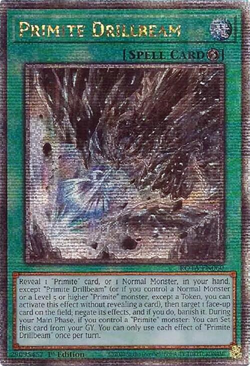 Primite Drillbeam (Quarter Century Secret Rare) [ROTA-EN060] Quarter Century Secret Rare | Shuffle n Cut Hobbies & Games