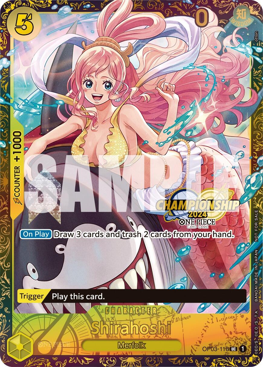 Shirahoshi (October Championship 2024 Online Regional) [One Piece Promotion Cards] | Shuffle n Cut Hobbies & Games