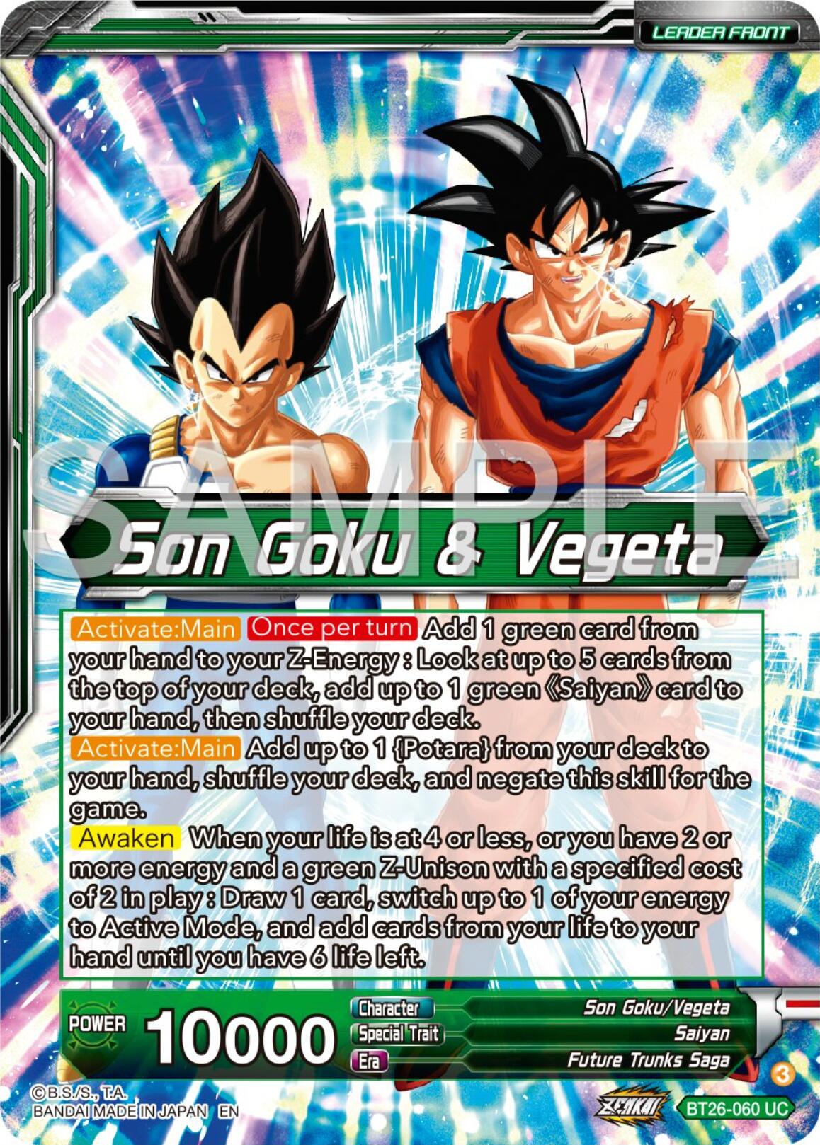 Son Goku & Vegeta // Vegito, Prodigious Fusion (BT26-060) [Ultimate Advent Prerelease Promos] | Shuffle n Cut Hobbies & Games