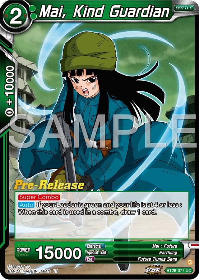 Mai, Kind Guardian (BT26-077) [Ultimate Advent Prerelease Promos] | Shuffle n Cut Hobbies & Games