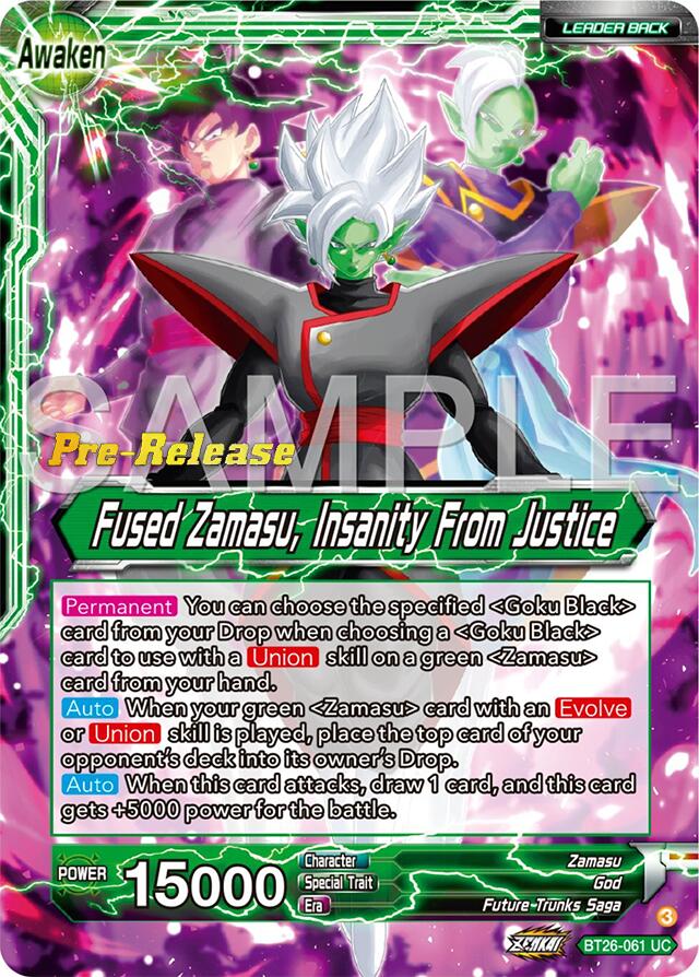 Zamasu // Fused Zamasu, Insanity From Justice (BT26-061) [Ultimate Advent Prerelease Promos] | Shuffle n Cut Hobbies & Games