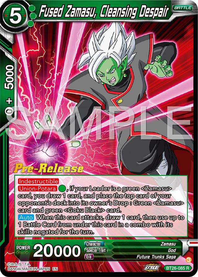 Fused Zamasu, Cleansing Despair (BT26-085) [Ultimate Advent Prerelease Promos] | Shuffle n Cut Hobbies & Games