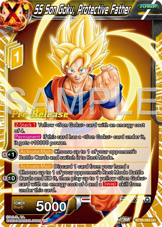 SS Son Goku, Protective Father (BT26-093) [Ultimate Advent Prerelease Promos] | Shuffle n Cut Hobbies & Games