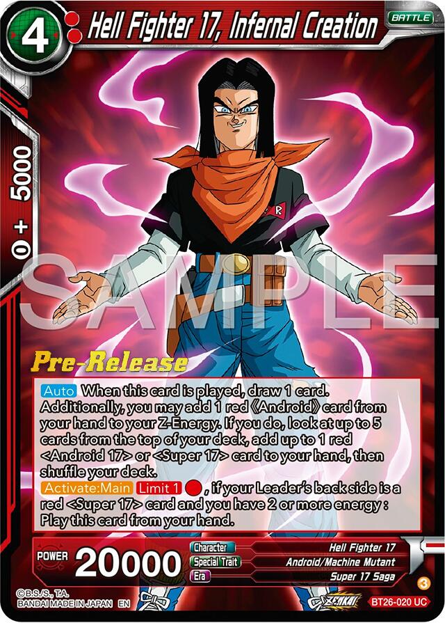 Hell Fighter 17, Infernal Creation (BT26-020) [Ultimate Advent Prerelease Promos] | Shuffle n Cut Hobbies & Games