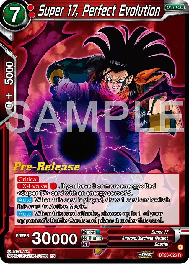 Super 17, Perfect Evolution (BT26-026) [Ultimate Advent Prerelease Promos] | Shuffle n Cut Hobbies & Games