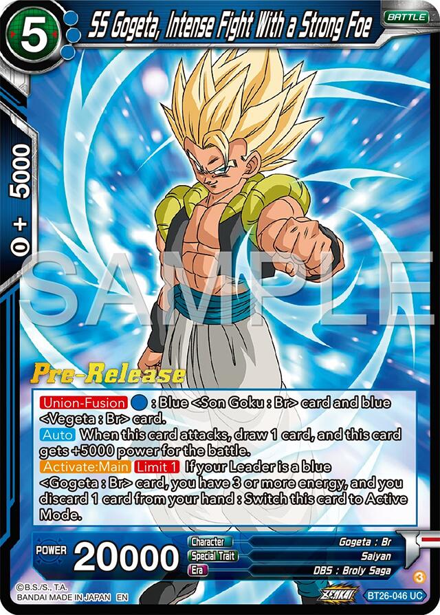 SS Gogeta, Intense Fight With a Strong Foe (BT26-046) [Ultimate Advent Prerelease Promos] | Shuffle n Cut Hobbies & Games