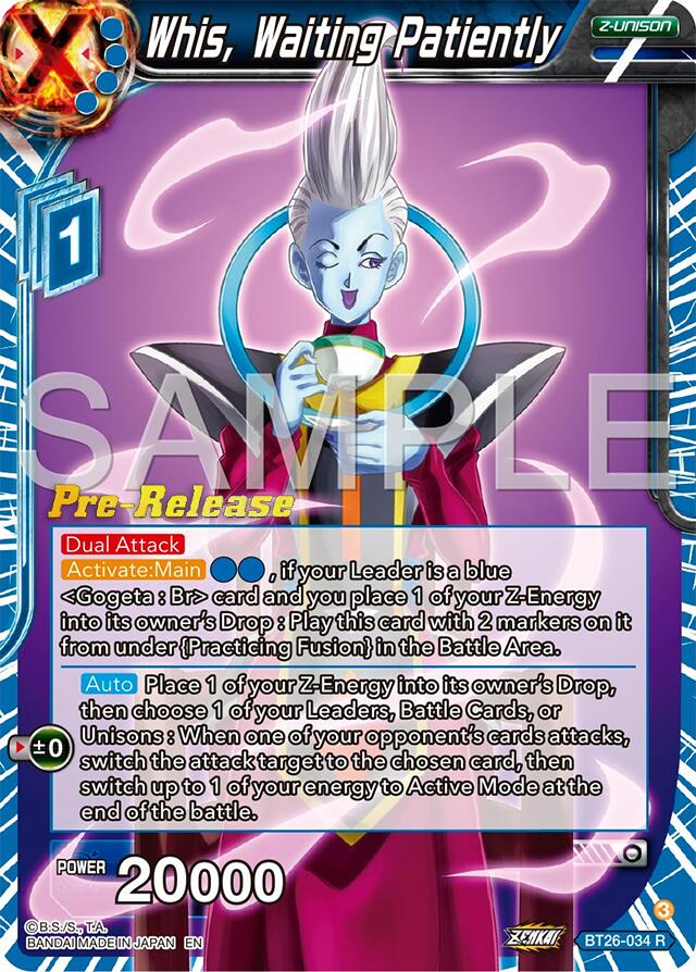 Whis, Waiting Patiently (BT26-034) [Ultimate Advent Prerelease Promos] | Shuffle n Cut Hobbies & Games