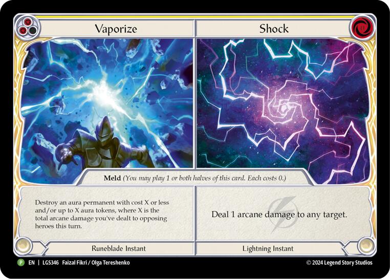 Vaporize // Shock [LGS346] (Promo)  Cold Foil | Shuffle n Cut Hobbies & Games