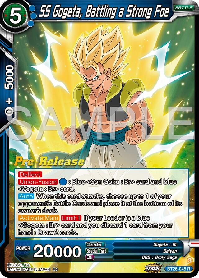 SS Gogeta, Battling a Strong Foe (BT26-045) [Ultimate Advent Prerelease Promos] | Shuffle n Cut Hobbies & Games