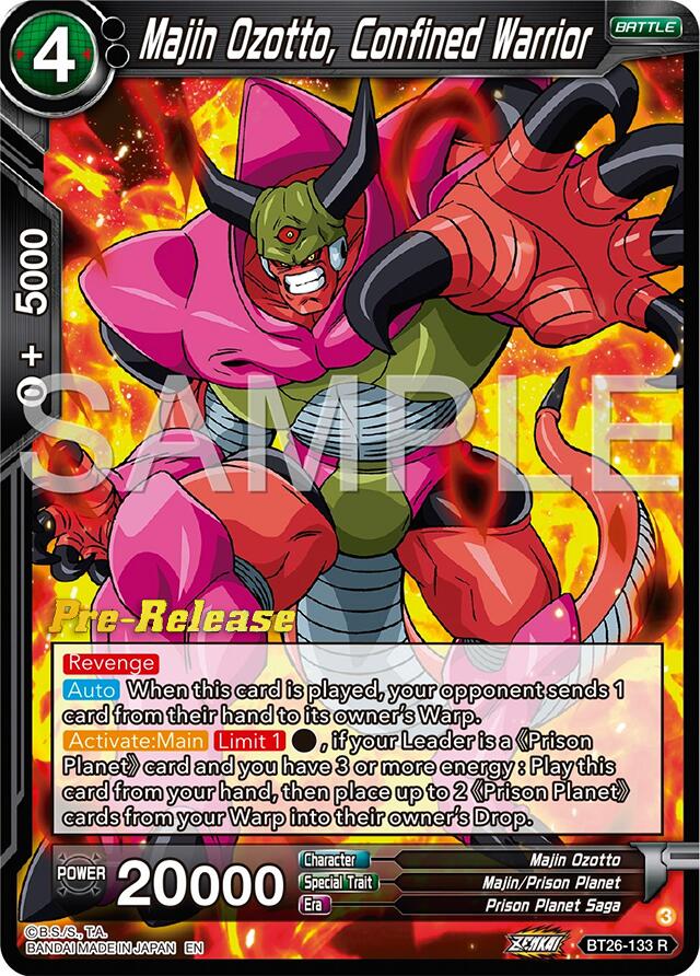 Majin Ozotto, Confined Warrior (BT26-133) [Ultimate Advent Prerelease Promos] | Shuffle n Cut Hobbies & Games