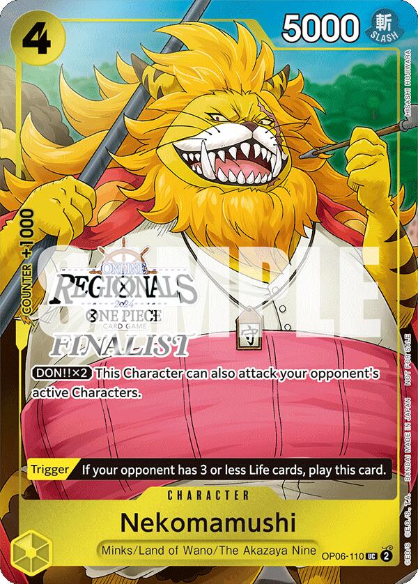 Nekomamushi (Online Regional 2024 Vol. 3) [Finalist] [One Piece Promotion Cards] | Shuffle n Cut Hobbies & Games