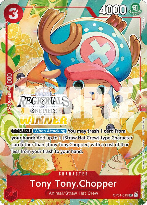 Tony Tony.Chopper (Online Regional 2024 Vol. 3) [Winner] [One Piece Promotion Cards] | Shuffle n Cut Hobbies & Games