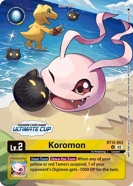 Koromon [BT12-003] (Ultimate Cup 2024) [Across Time] | Shuffle n Cut Hobbies & Games