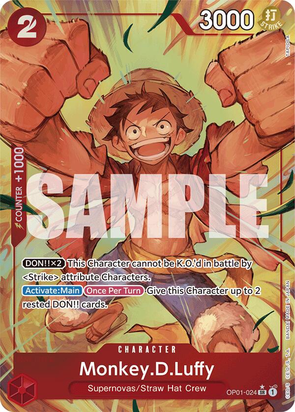 Monkey.D.Luffy (OP01-024) [Premium Booster -The Best-] | Shuffle n Cut Hobbies & Games