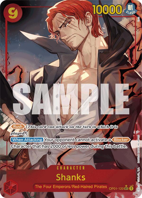 Shanks (OP01-120) (Alternate Art) [Premium Booster -The Best-] | Shuffle n Cut Hobbies & Games