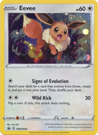 Eevee (SWSH042) [Sword & Shield: Black Star Promos] | Shuffle n Cut Hobbies & Games