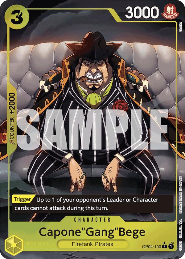 Capone"Gang"Bege (OP04-100) (Alternate Art) [Premium Booster -The Best-] | Shuffle n Cut Hobbies & Games