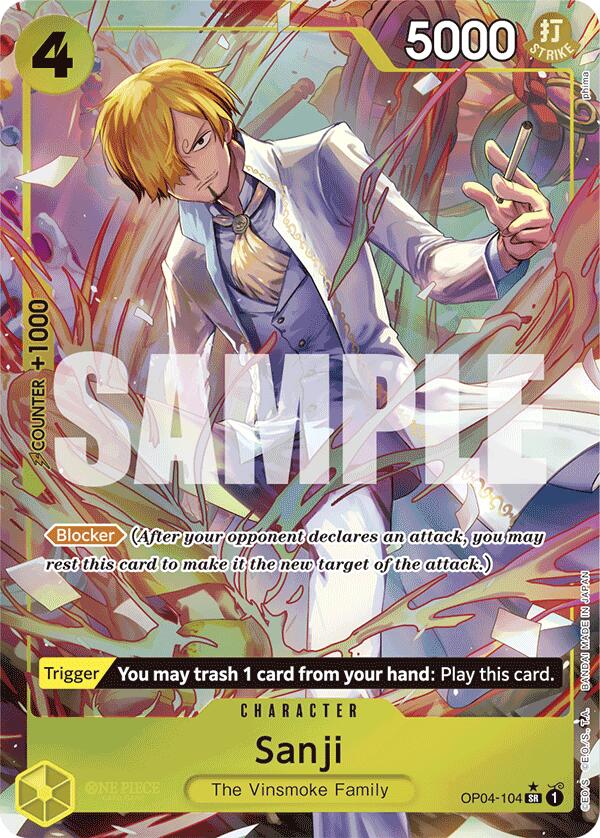 Sanji (OP04-104) (Alternate Art) [Premium Booster -The Best-] | Shuffle n Cut Hobbies & Games