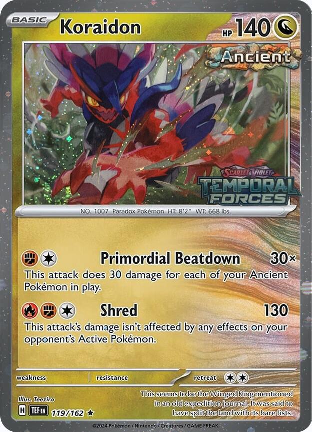 Koraidon (119/162) (European Promo) [Miscellaneous Cards] | Shuffle n Cut Hobbies & Games