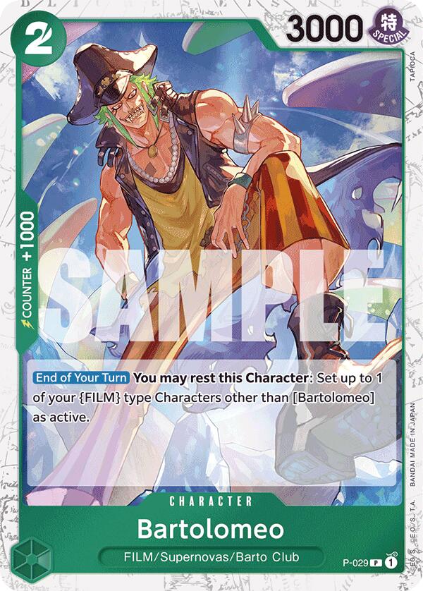 Bartolomeo (P-029) (Jolly Roger Foil) [Premium Booster -The Best-] | Shuffle n Cut Hobbies & Games