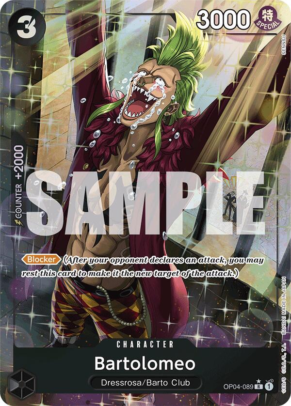 Bartolomeo (OP04-089) (Alternate Art) [Premium Booster -The Best-] | Shuffle n Cut Hobbies & Games