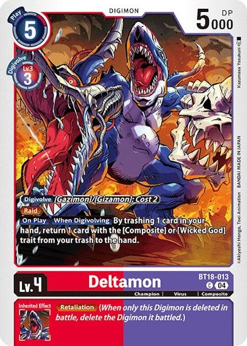 Deltamon [BT18-013] [Release Special Booster 2.0] | Shuffle n Cut Hobbies & Games