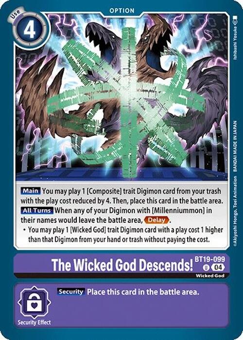 The Wicked God Descends! [BT19-099] [Release Special Booster 2.0] | Shuffle n Cut Hobbies & Games