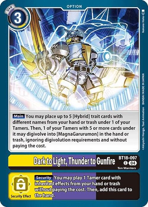 Dark to Light, Thunder to Gunfire [BT18-097] [Release Special Booster 2.0] | Shuffle n Cut Hobbies & Games