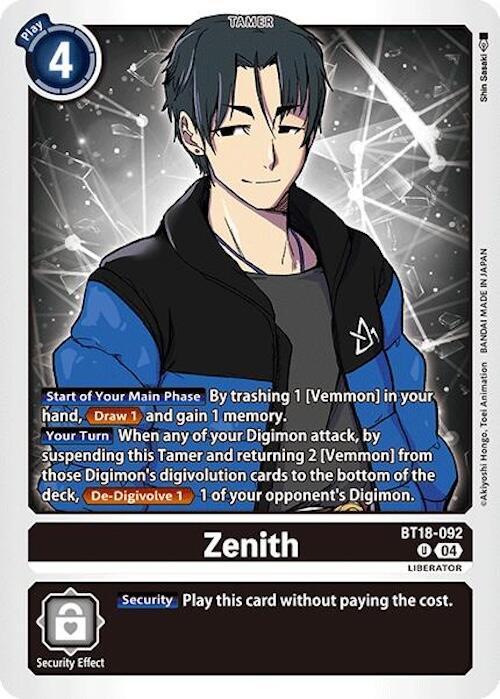 Zenith [BT18-092] [Release Special Booster Ver.2.0] | Shuffle n Cut Hobbies & Games