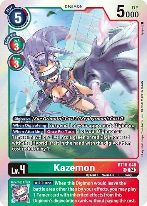 Kazemon [BT18-048] [Release Special Booster 2.0] | Shuffle n Cut Hobbies & Games