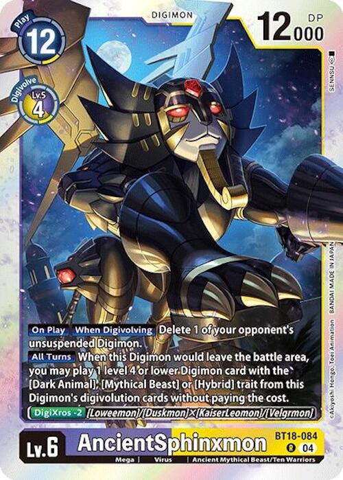 AncientSphinxmon [BT18-084] [Release Special Booster 2.0] | Shuffle n Cut Hobbies & Games