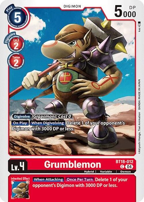 Grumblemon [BT18-012] [Release Special Booster 2.0] | Shuffle n Cut Hobbies & Games