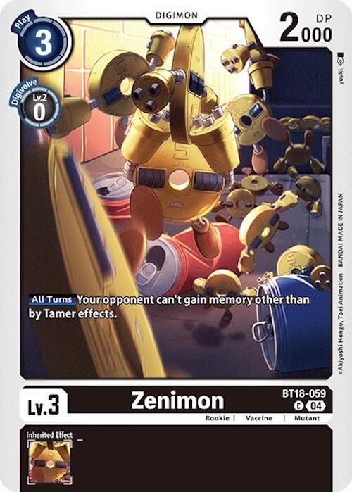 Zenimon [BT18-059] [Release Special Booster 2.0] | Shuffle n Cut Hobbies & Games