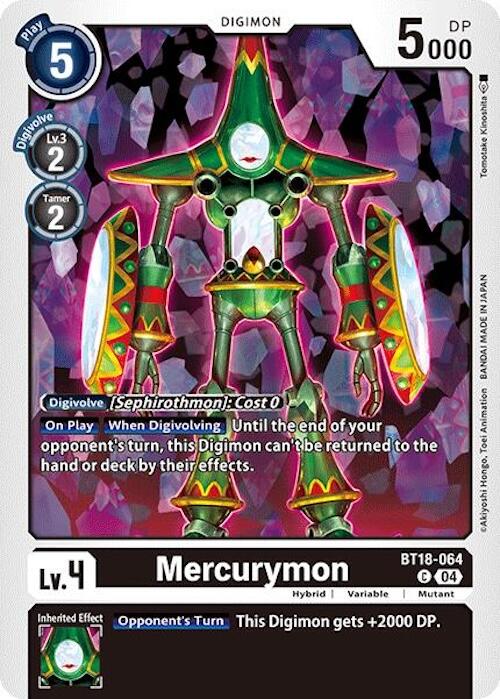 Mercurymon [BT18-064] [Release Special Booster Ver.2.0] | Shuffle n Cut Hobbies & Games