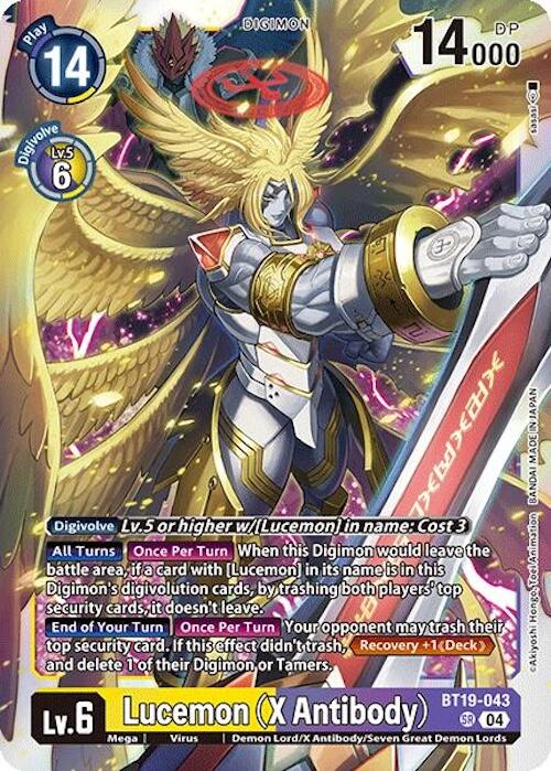 Lucemon (X Antibody) [BT19-043] [Release Special Booster 2.0] | Shuffle n Cut Hobbies & Games