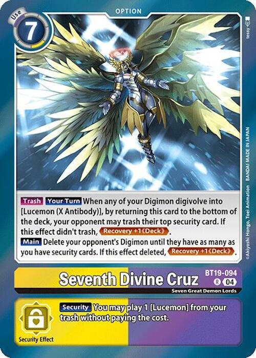 Seventh Divine Cruz [BT19-094] [Release Special Booster Ver.2.0] | Shuffle n Cut Hobbies & Games