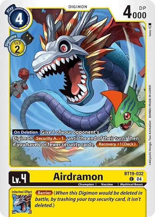 Airdramon [BT19-032] [Release Special Booster 2.0] | Shuffle n Cut Hobbies & Games