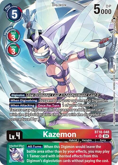 Kazemon [BT18-048] (Alternate Art) [Release Special Booster 2.0] | Shuffle n Cut Hobbies & Games