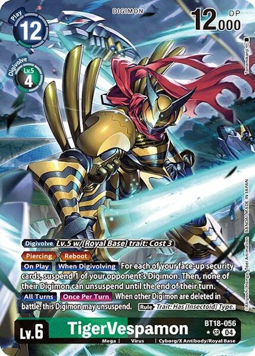 TigerVespamon [BT18-056] (Alternate Art) [Release Special Booster 2.0] | Shuffle n Cut Hobbies & Games