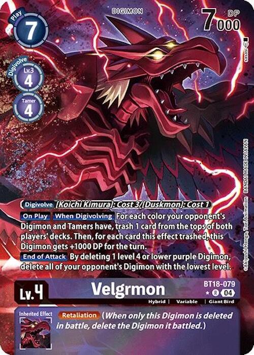 Velgrmon [BT18-079] (Alternate Art) [Release Special Booster 2.0] | Shuffle n Cut Hobbies & Games