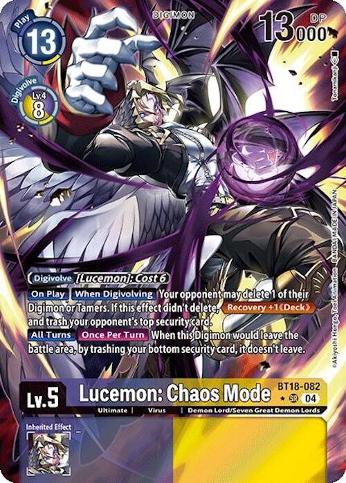 Lucemon: Chaos Mode [BT18-082] (Alternate Art) [Release Special Booster 2.0] | Shuffle n Cut Hobbies & Games