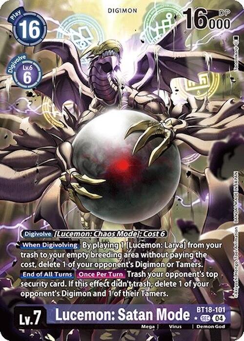 Lucemon: Satan Mode [BT18-101] (Alternate Art) [Release Special Booster 2.0] | Shuffle n Cut Hobbies & Games