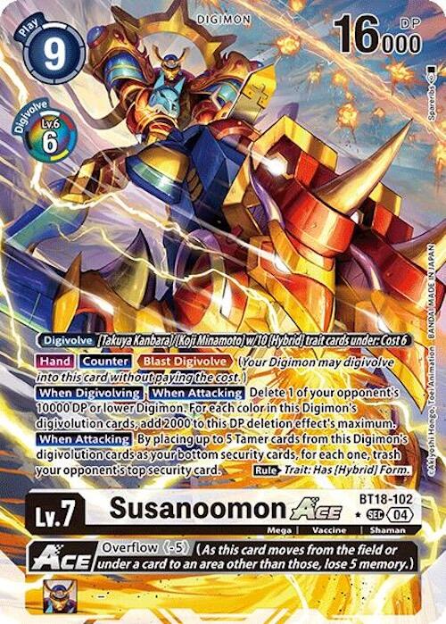 Susanoomon ACE [BT18-102] (Alternate Art) [Release Special Booster 2.0] | Shuffle n Cut Hobbies & Games