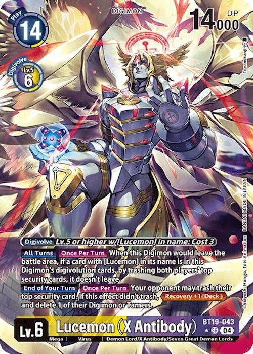 Lucemon [BT19-043] (X Antibody) (Alternate Art) [Release Special Booster 2.0] | Shuffle n Cut Hobbies & Games