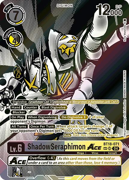 ShadowSeraphimon ACE [BT18-071] (Textured) [Release Special Booster 2.0] | Shuffle n Cut Hobbies & Games