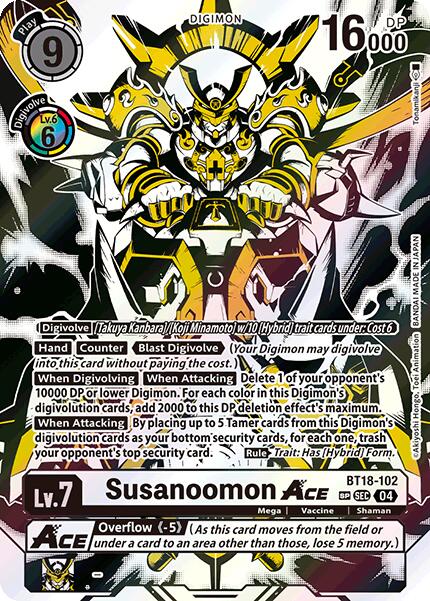 Susanoomon ACE [BT18-102] (Textured) [Release Special Booster 2.0] | Shuffle n Cut Hobbies & Games