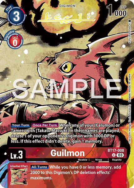 Guilmon [BT17-008] (Signed) [Release Special Booster 2.0] | Shuffle n Cut Hobbies & Games