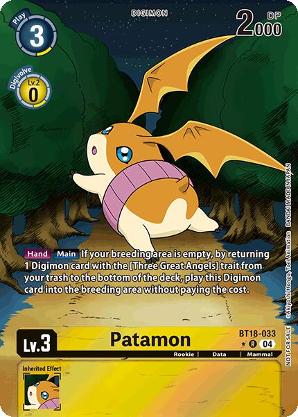 Patamon [BT18-033] (Release Special Booster 2.0: Box Promotion Pack) [Release Special Booster 2.0] | Shuffle n Cut Hobbies & Games