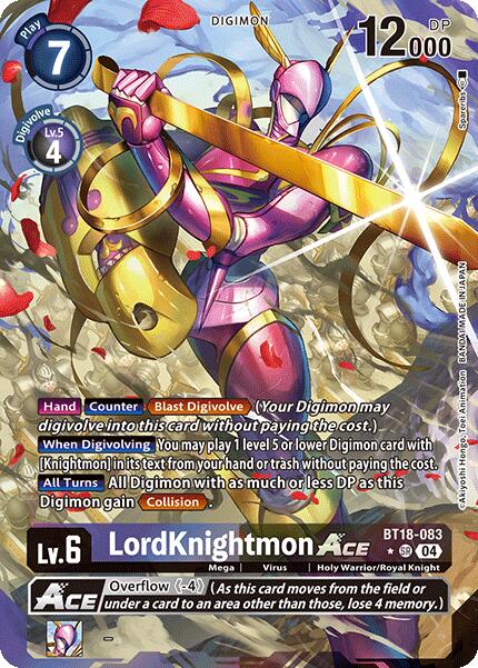 LordKnightmon ACE [BT18-083] (Alternate Art) [Release Special Booster 2.0] | Shuffle n Cut Hobbies & Games