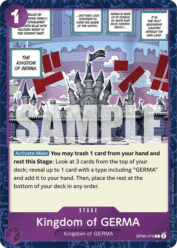 Kingdom of GERMA (Jolly Roger Foil) [Premium Booster -The Best-] | Shuffle n Cut Hobbies & Games